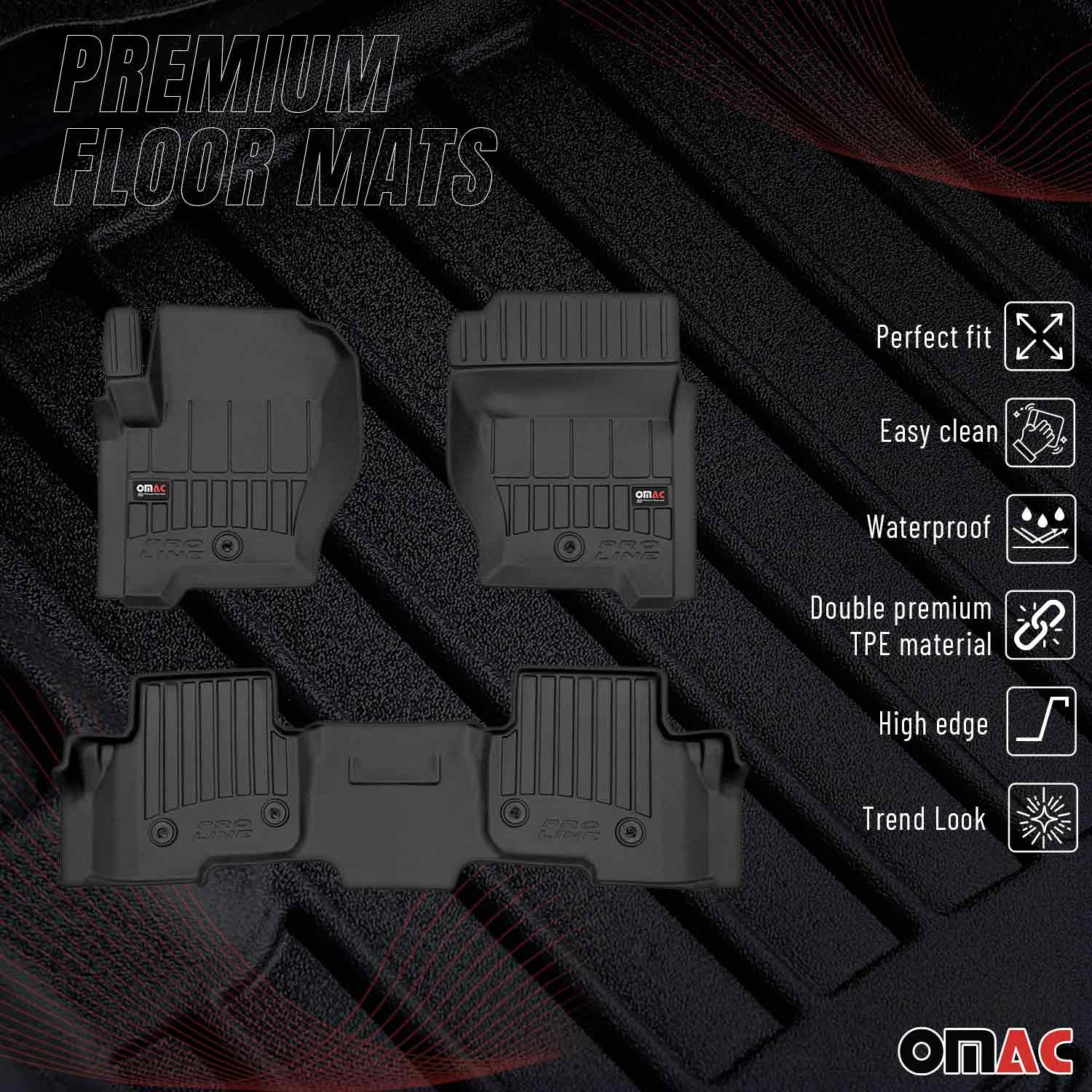 2012-2019 Land Rover Range Rover Evoque Premium Floor Mats Liners Full Set All Weather Heavy Duty