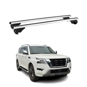 2017-2024 Nissan Armada Roof Rack Cross Bars Silver