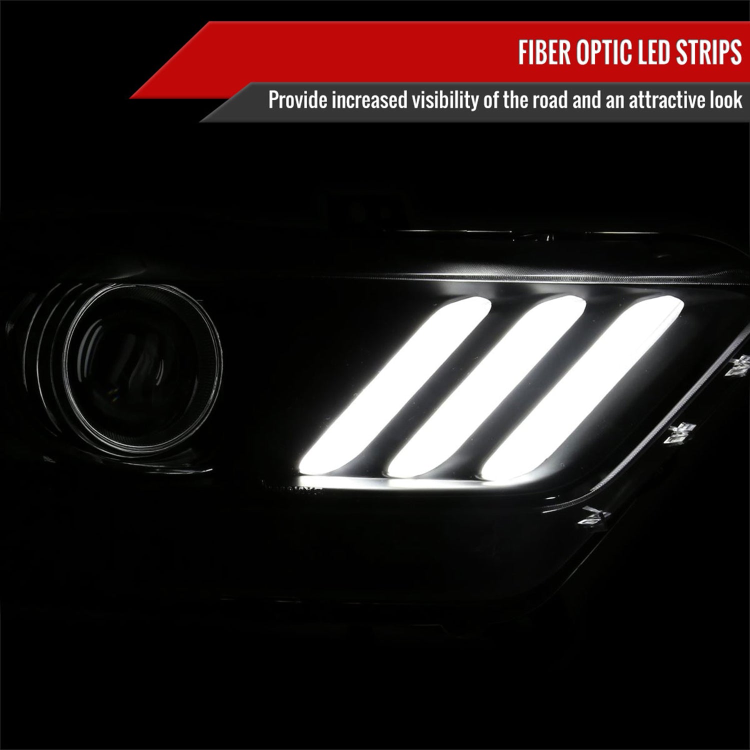 2015-2017 Ford Mustang / 18-2020 Shelby LED Xenon HID Headlights Passenger Side