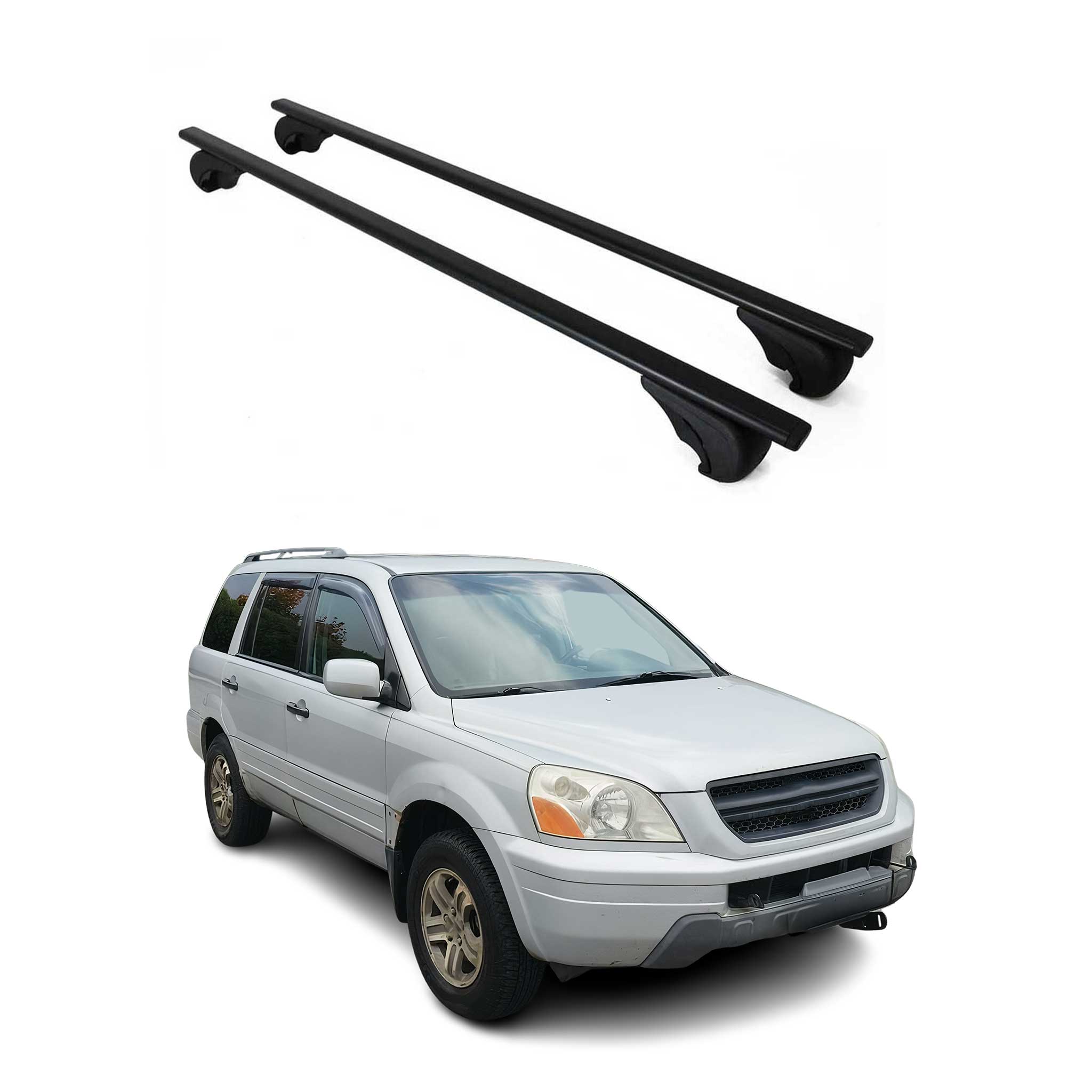 2003-2008 Honda Pilot Roof Rack Cross Bars Black