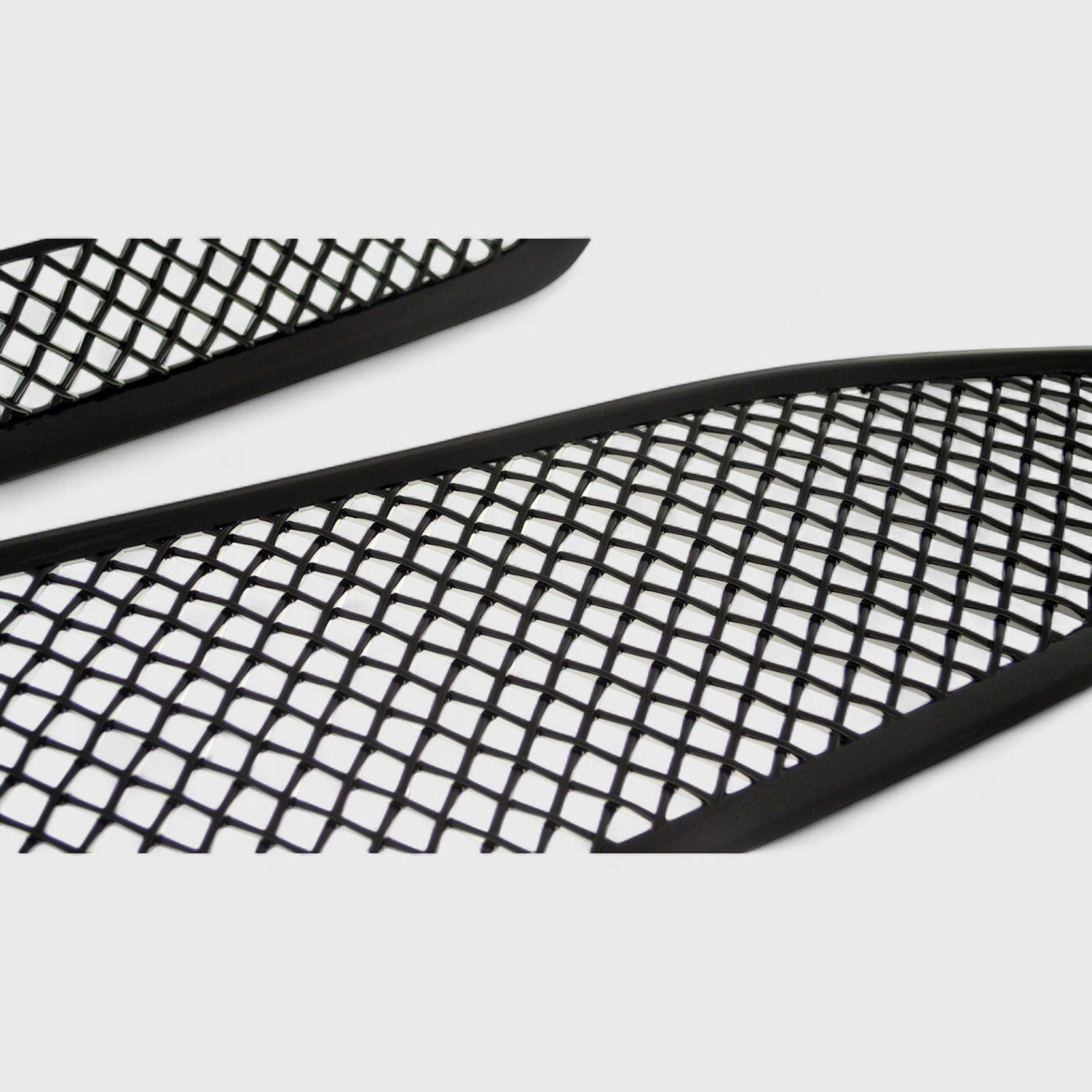 2016-2018 Chevrolet Malibu Grille Overlay Gloss Black 2Pcs ABS Plastic