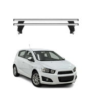2012-2015 Chevrolet Sonic Hatchback Roof Rack Cross Bars Silver