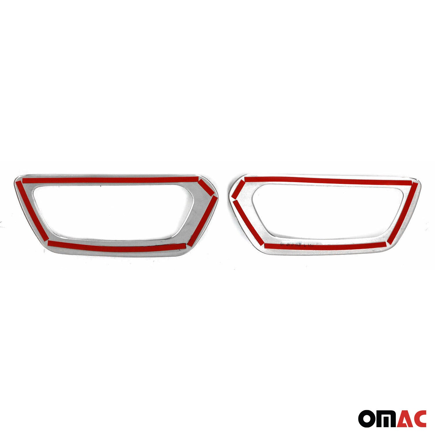 2021-2025 Ford Transit Fog Light Lamp Bezel Cover Stainless Steel Silver 2 Pcs