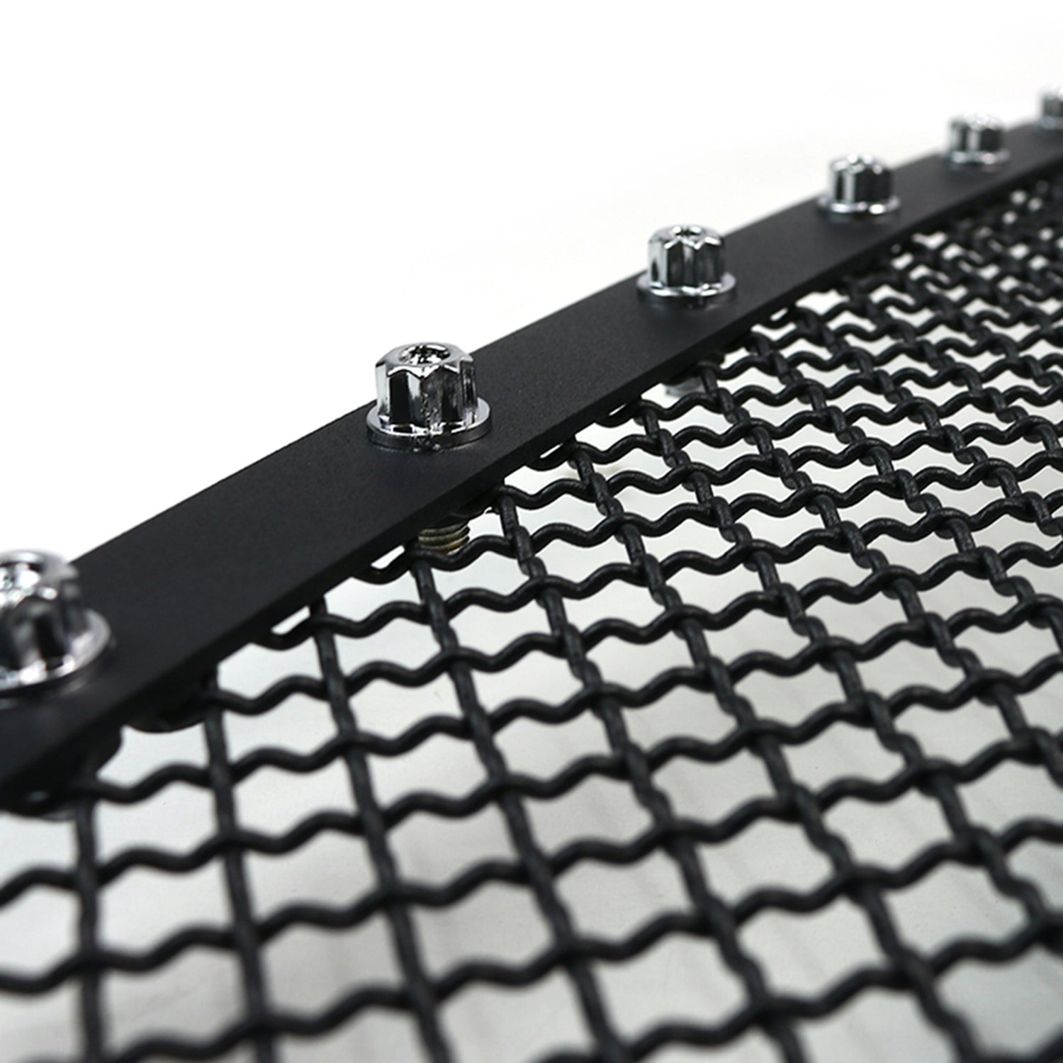 2003-2006 Chevy Silverado/Avalanche Rivet Black Steel 2PC Mesh Grille Insert