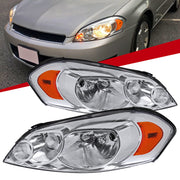 2006-2013 Chevy Impala / Impala Limited /Monte Carlo Headlights Amber & Chrome