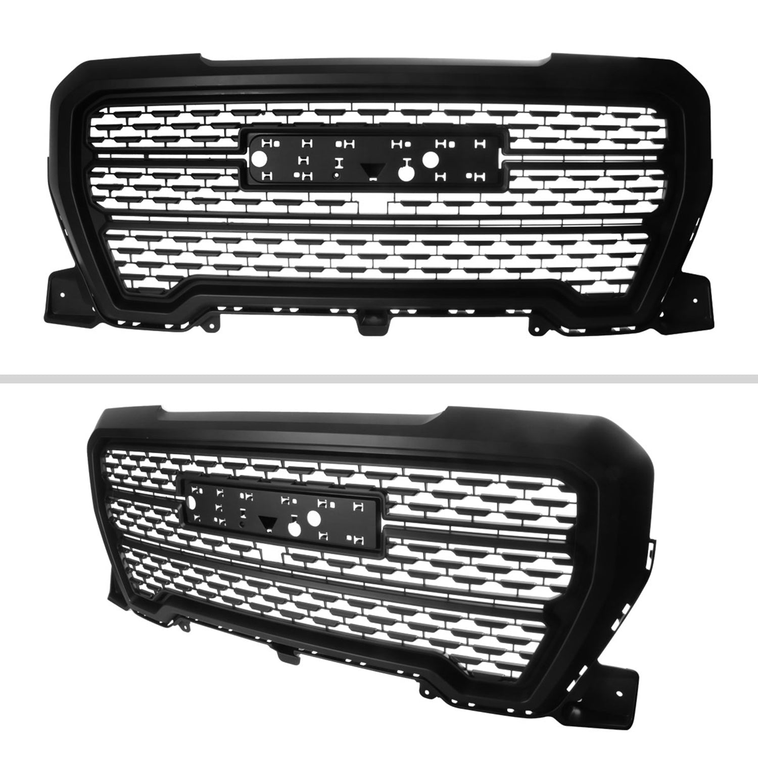 2019-2020 GMC Sierra 1500 Matte Black ABS Denali Style Mesh Grille