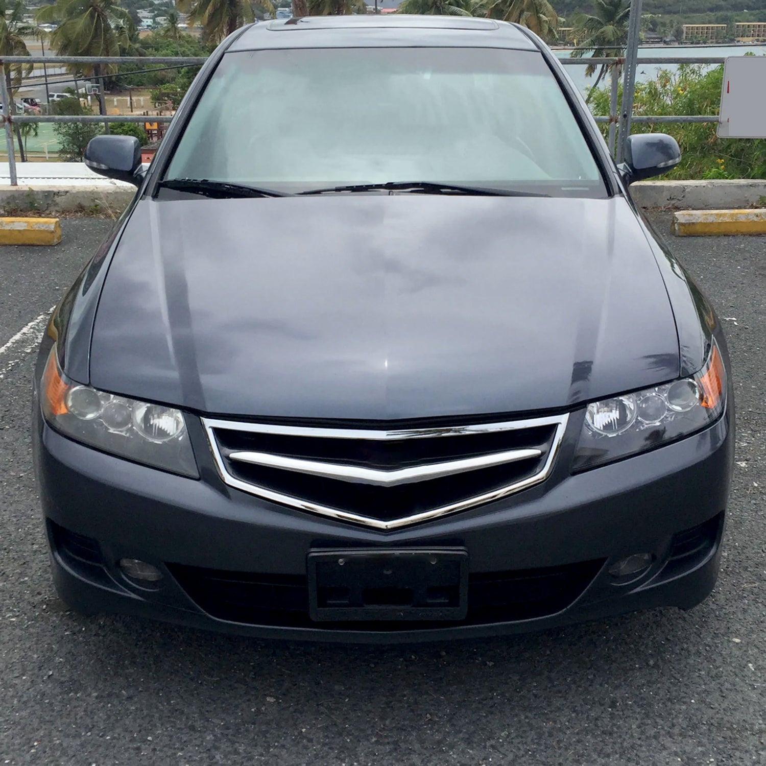 2004-2005 Acura TSX Projector Headlights Matte Black Housing/Clear Lens