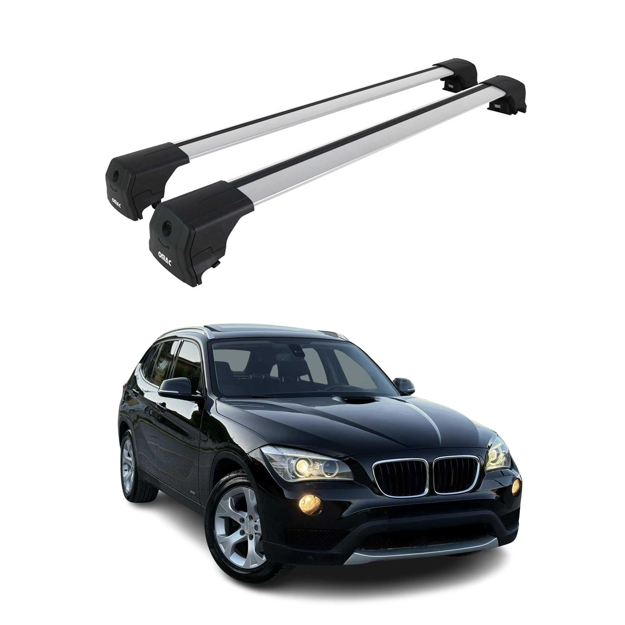 2010-2015 BMW X1 E84 Roof Rack Cross Bars Silver