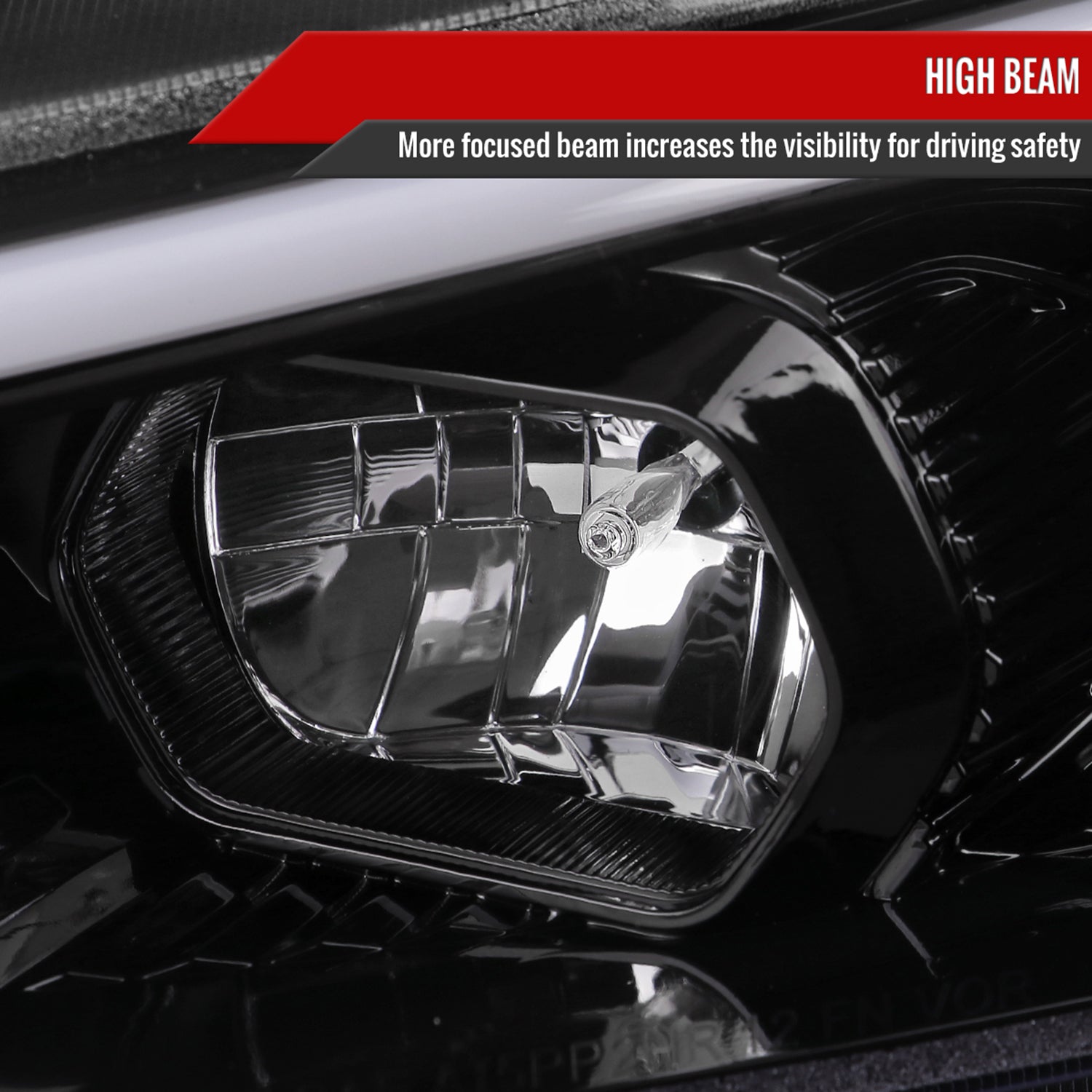 2013-2016 Ford Fusion Sequential Turn Signal Projector Headlights Black