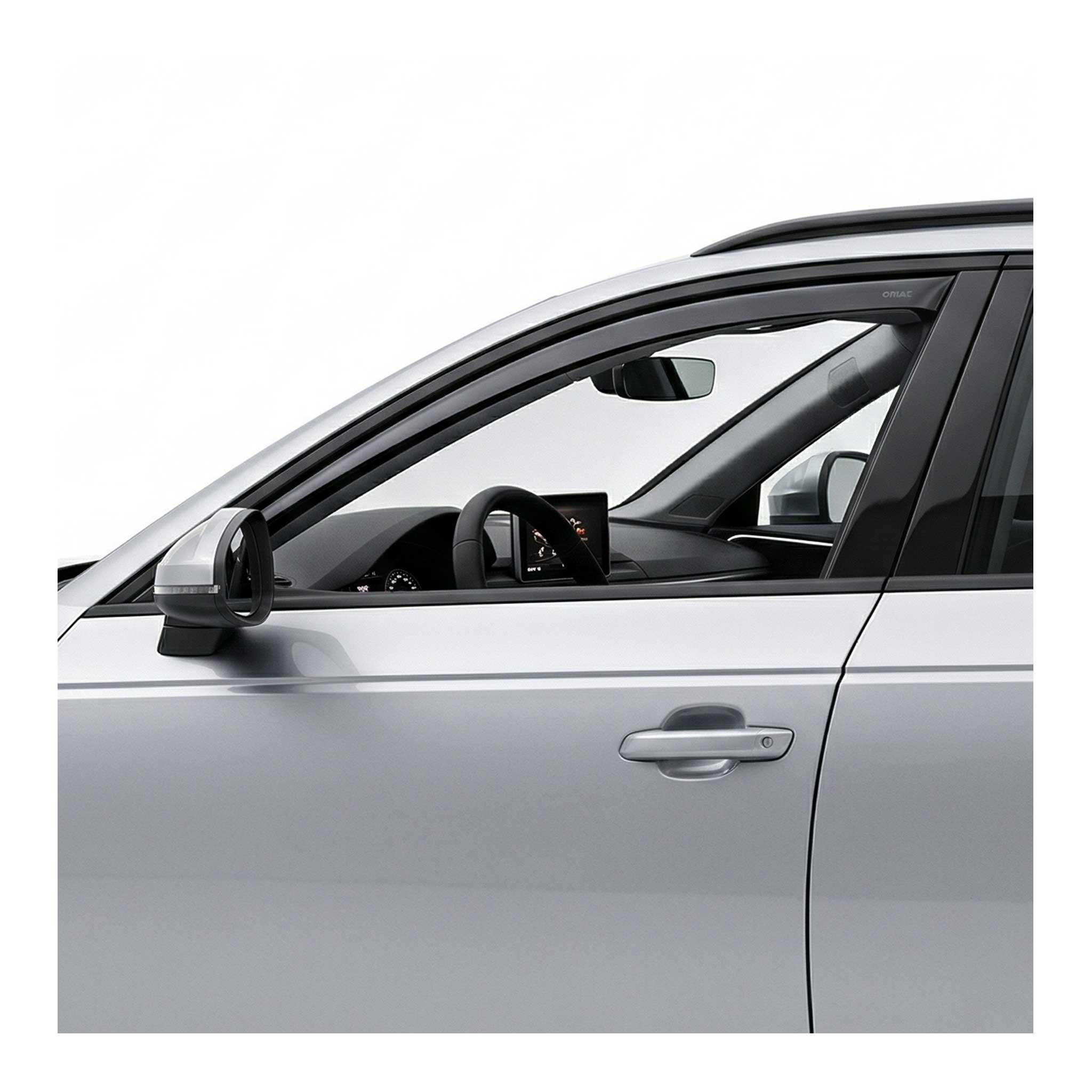2017-2024 Audi A4 B9 Sedan Avant Allroad (8W) Window Visor Vent Rain Deflector 2Pcs Smoke