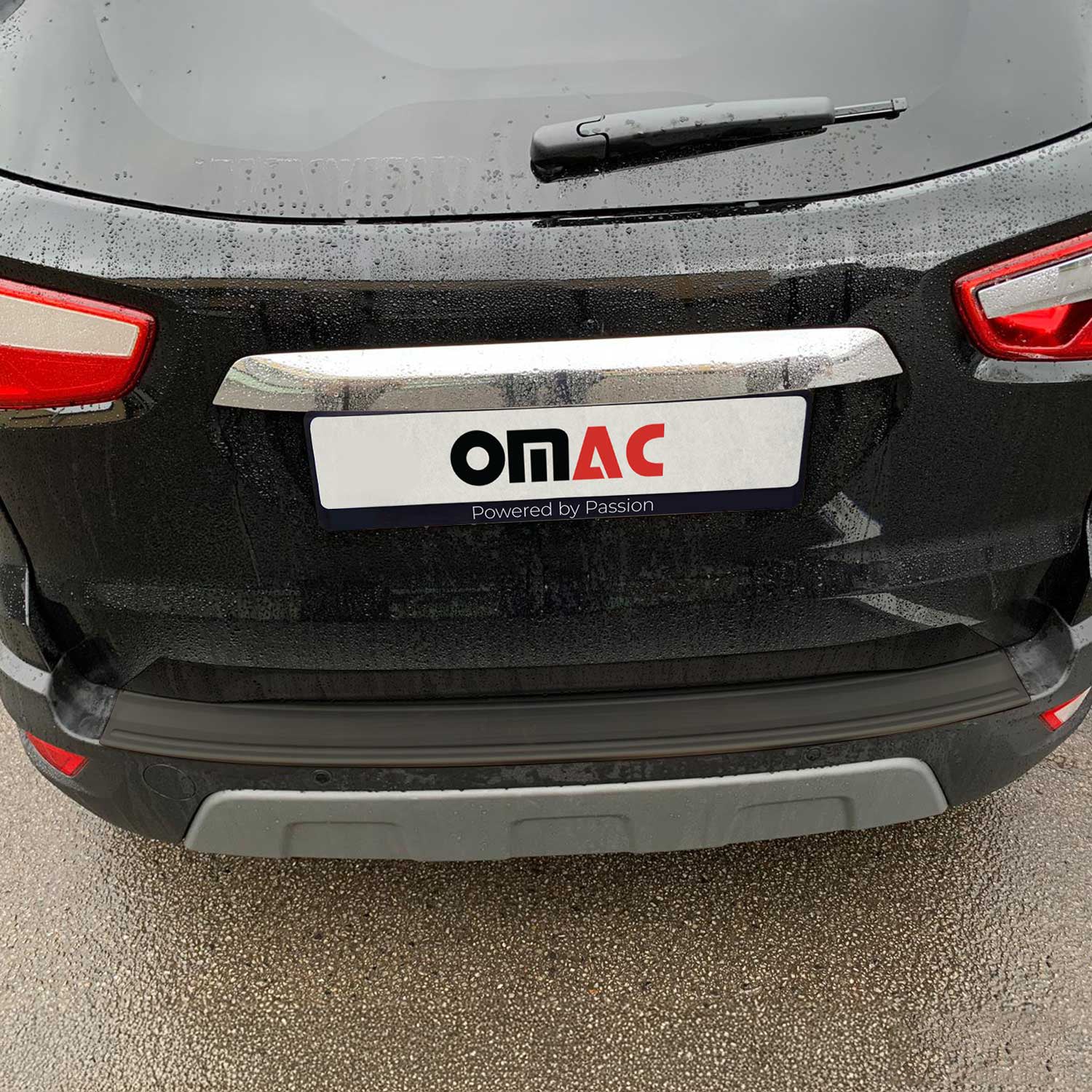 2018-2022 Ford EcoSport Rear Bumper Guard Stainless Steel Dark Brushed