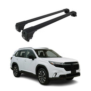 2025-2026 Subaru Forester Roof Rack Cross Bars Luggage Carrier Alu Black 2Pcs