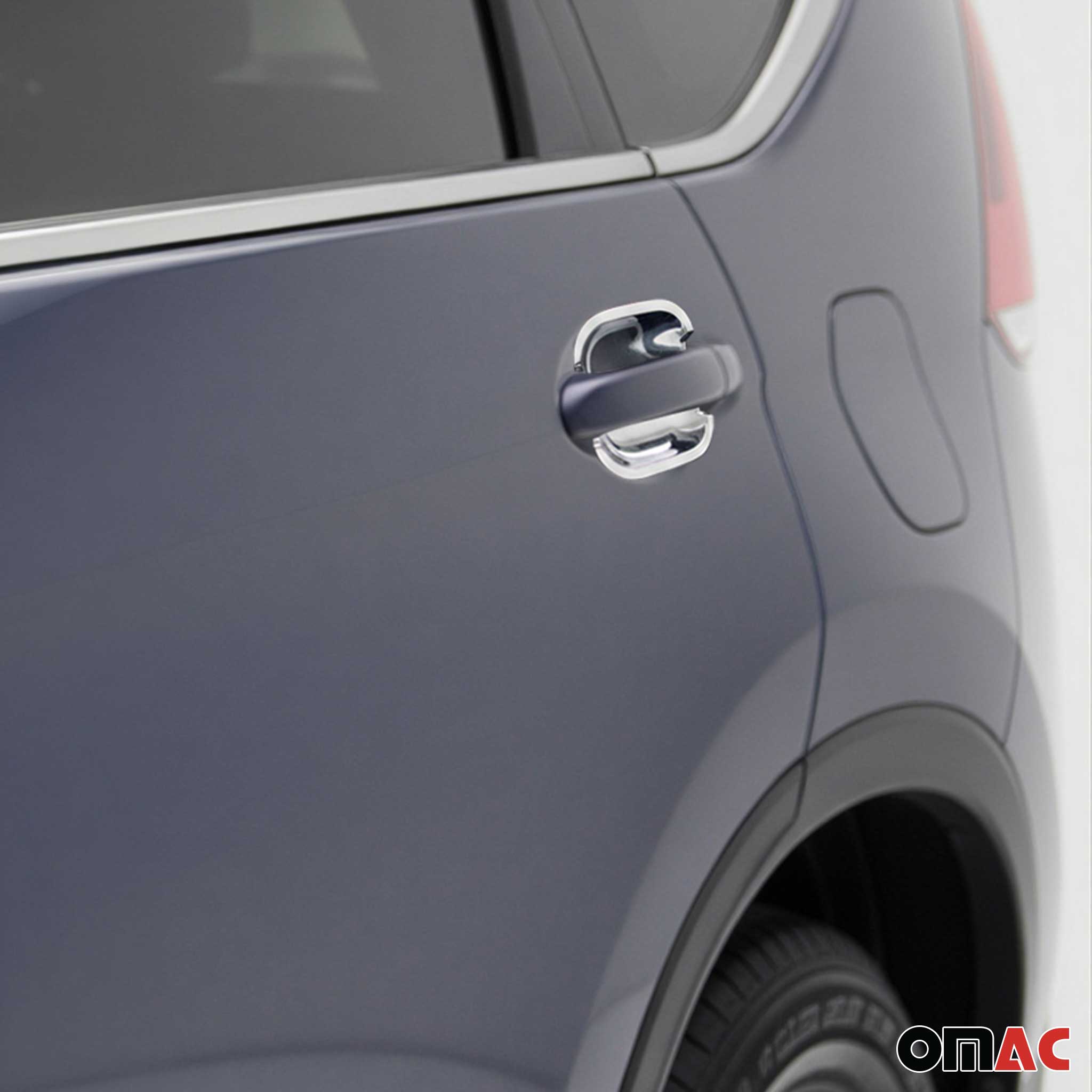 2012-2016 Honda CR-V Car Door Handle Bowl Cover Protector Silver Chrome 4Pcs