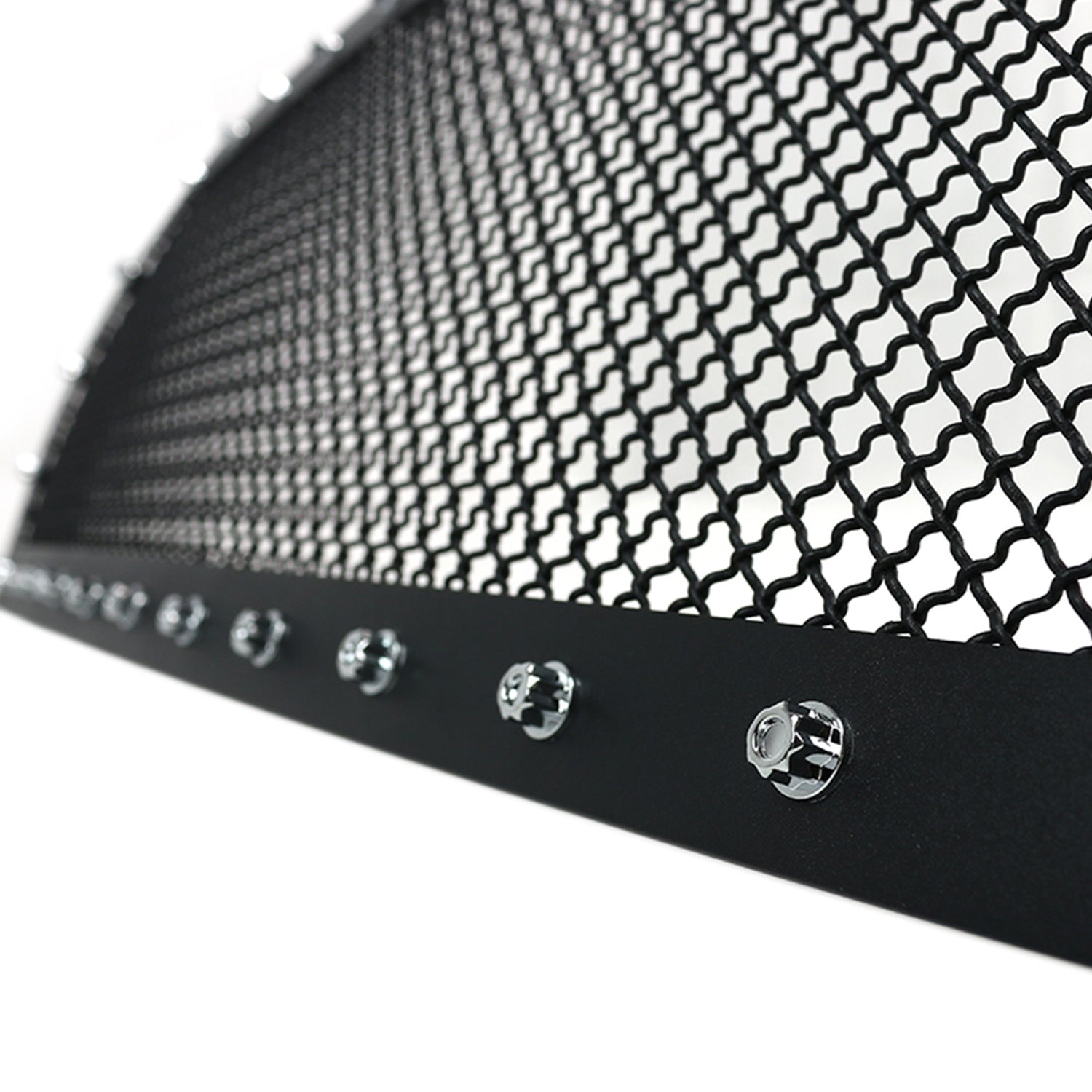 2005-2011 Toyota Tacoma Rivet Style S.Steel 3PC Mesh Grille insert Black