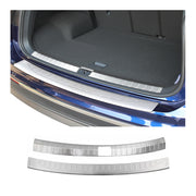 Rear Bumper Guard & Trunk Sill Cover Set for VW Tiguan 2018-2024 S.Steel Brushed