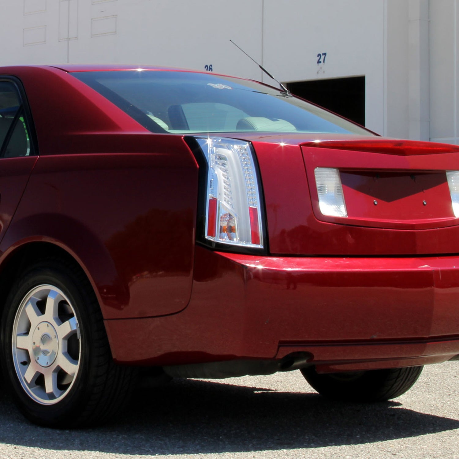 2003-2007 Cadillac CTS LED Tail Lights Chrome Housing/Clear Lens