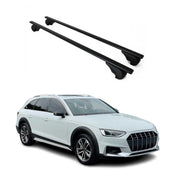 Fits 2017-2023 Audi A4 Allroad Top Roof Racks Cross Bars 2Pcs Black