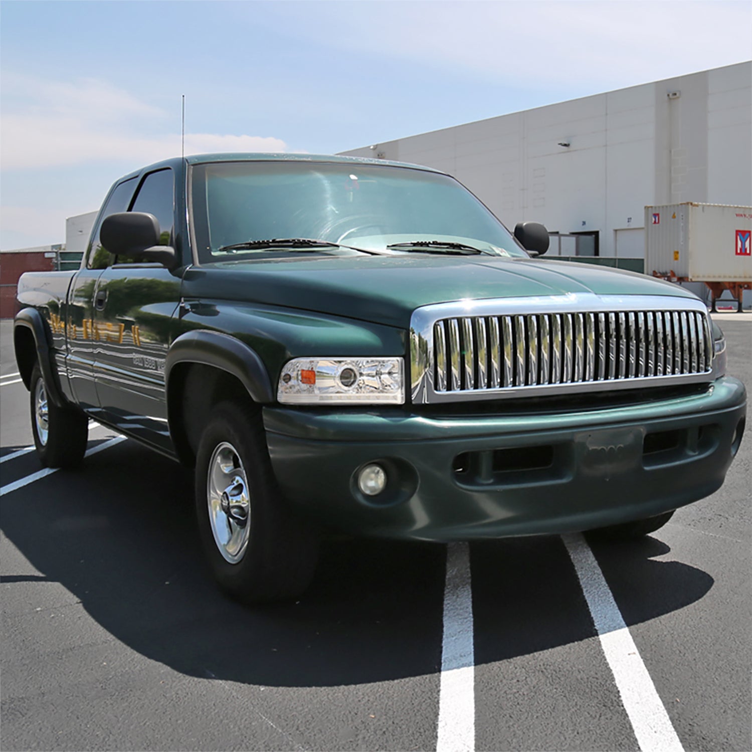 1994-2001 Dodge RAM 1500/ 1994-2002 RAM 2500 3500 Headlights LED Light Chrome