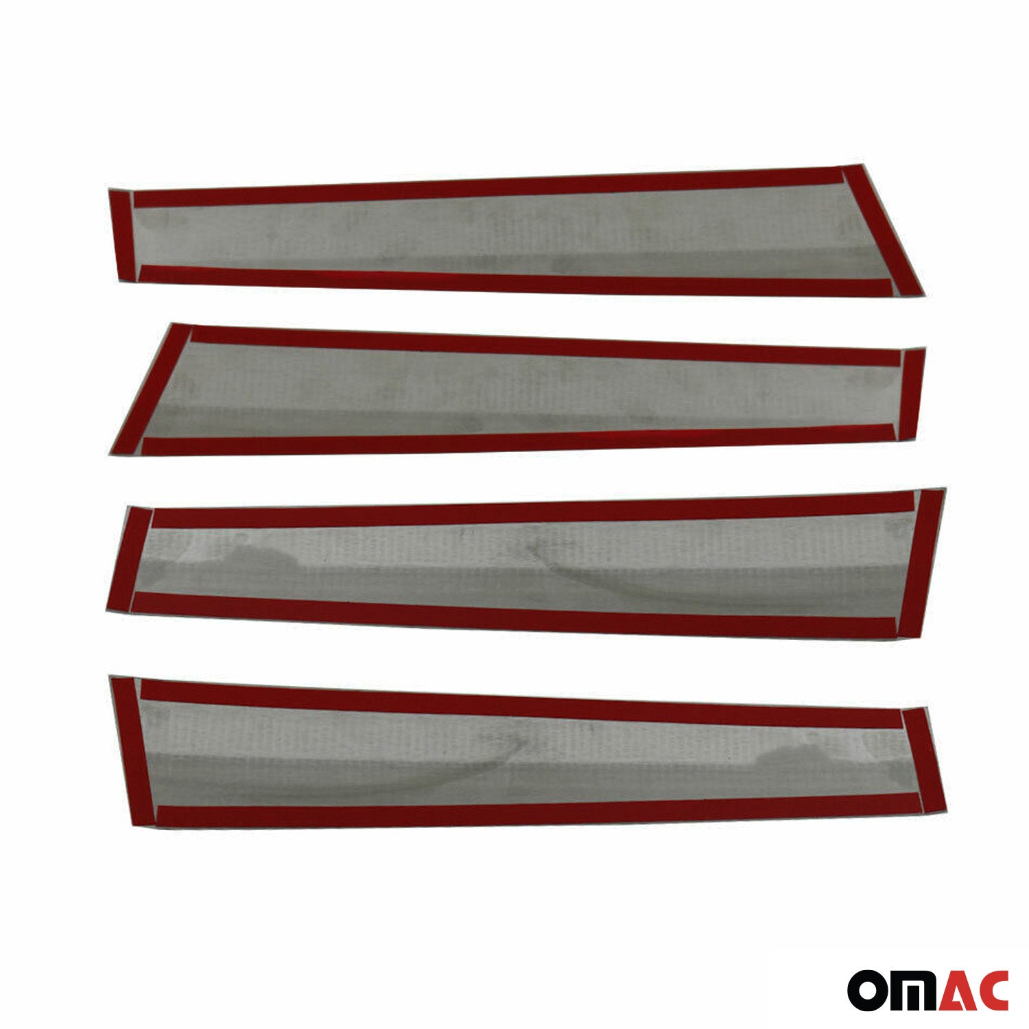 2018-2022 Toyota C-HR Window B Pillar Posts Door Trim Cover Stainless Steel Dark 4x