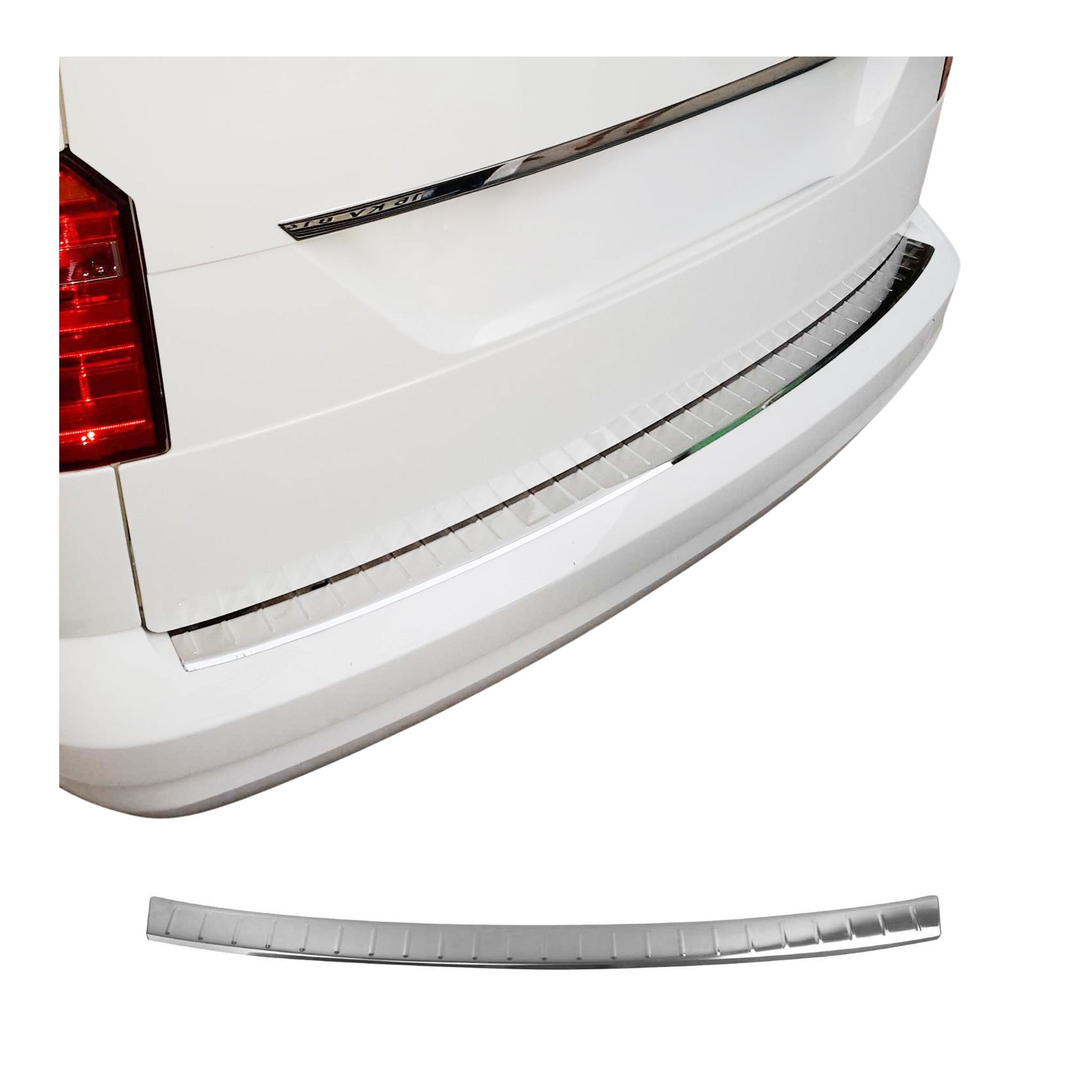 2015-2020 VW Caddy Rear Bumper Guard Stainless Steel Glossy