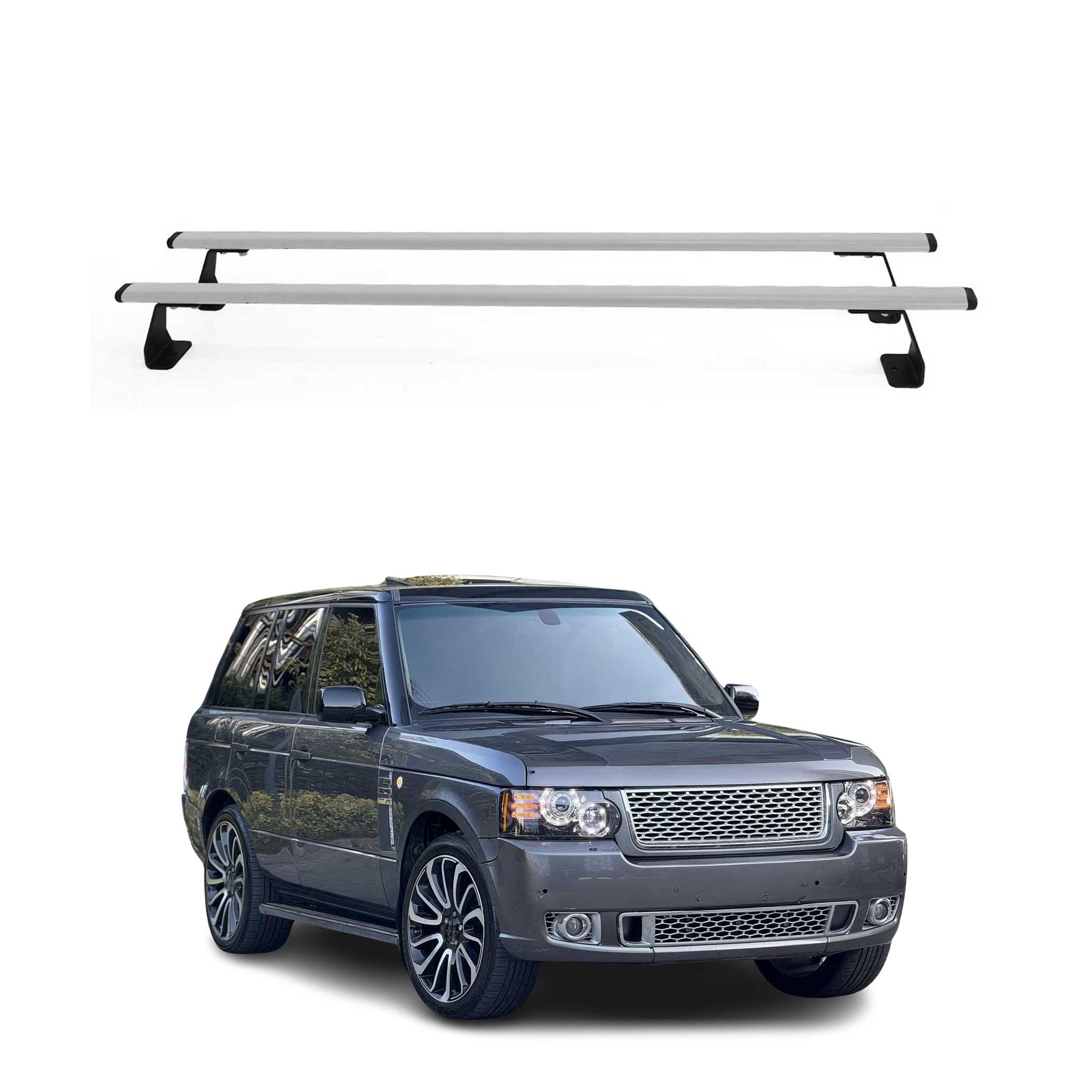 2001-2012 Land Rover Range Rover Vogue L322 Roof Rack Cross Bars Silver