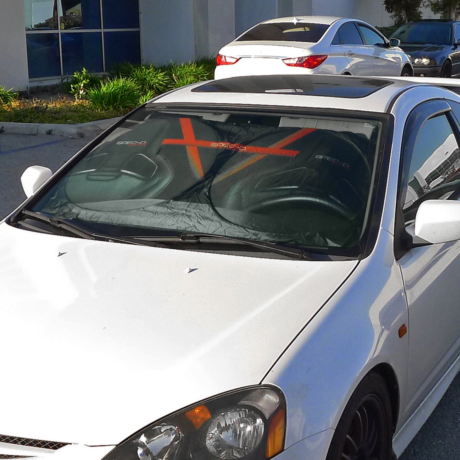 Universal Spec-D Tuning Front Glass Window Windshield Sun Shade UV Block