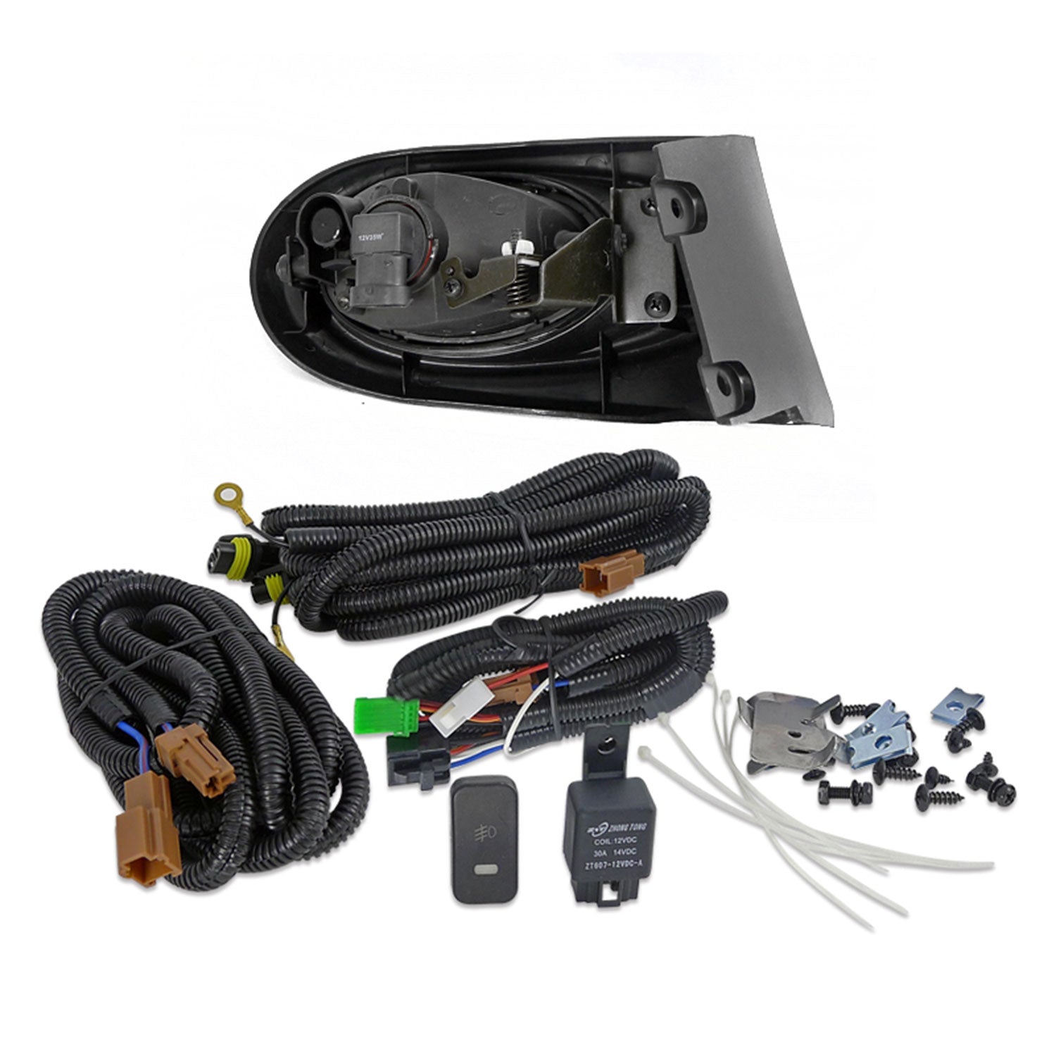 2002-2004 Acura RSX H11 Fog Lights Kit Chrome Housing/Smoke Lens