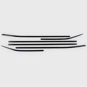 2020-2024 Toyota Highlander Window Trim Set Gloss Black 6Pcs ABS Plastic