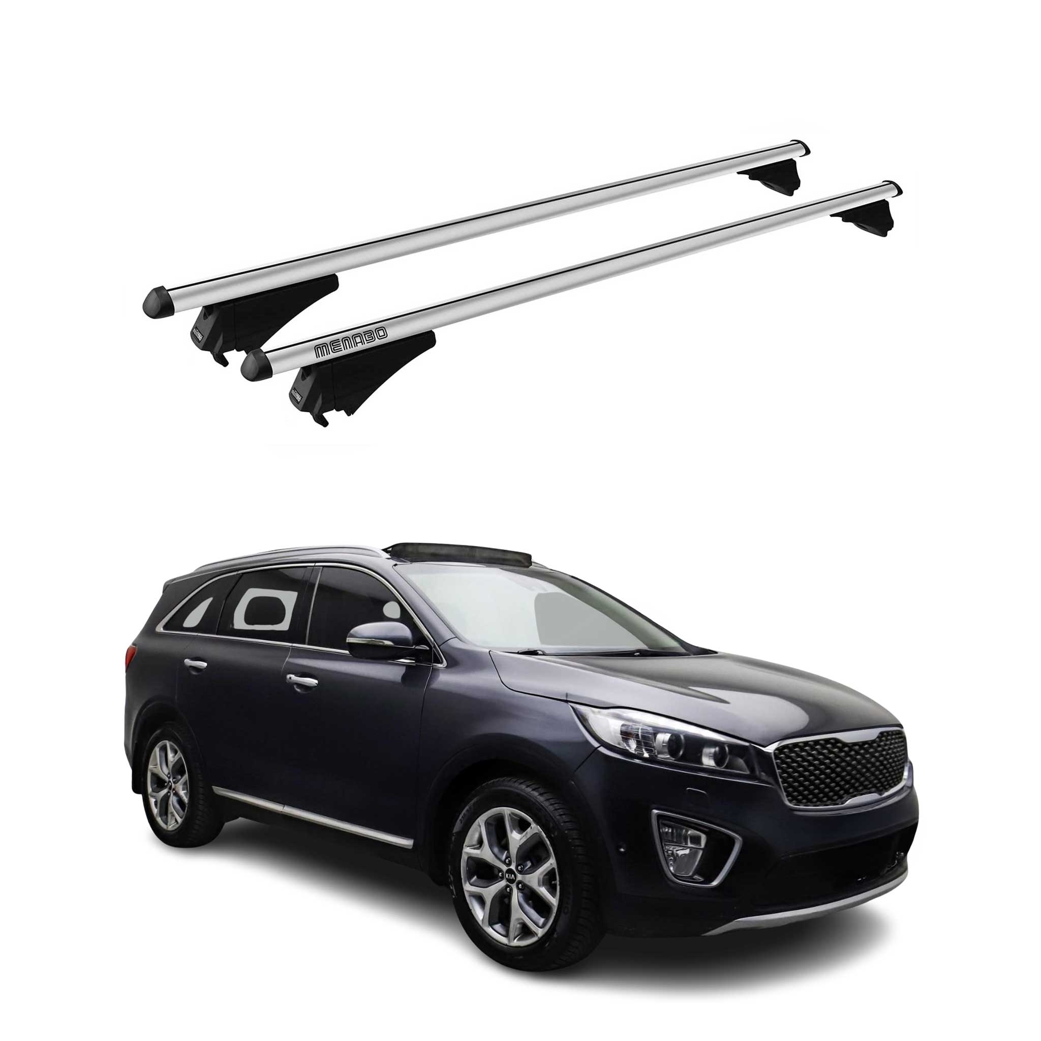 2019-2020 Kia Sorento Roof Rack Cross Bars Silver