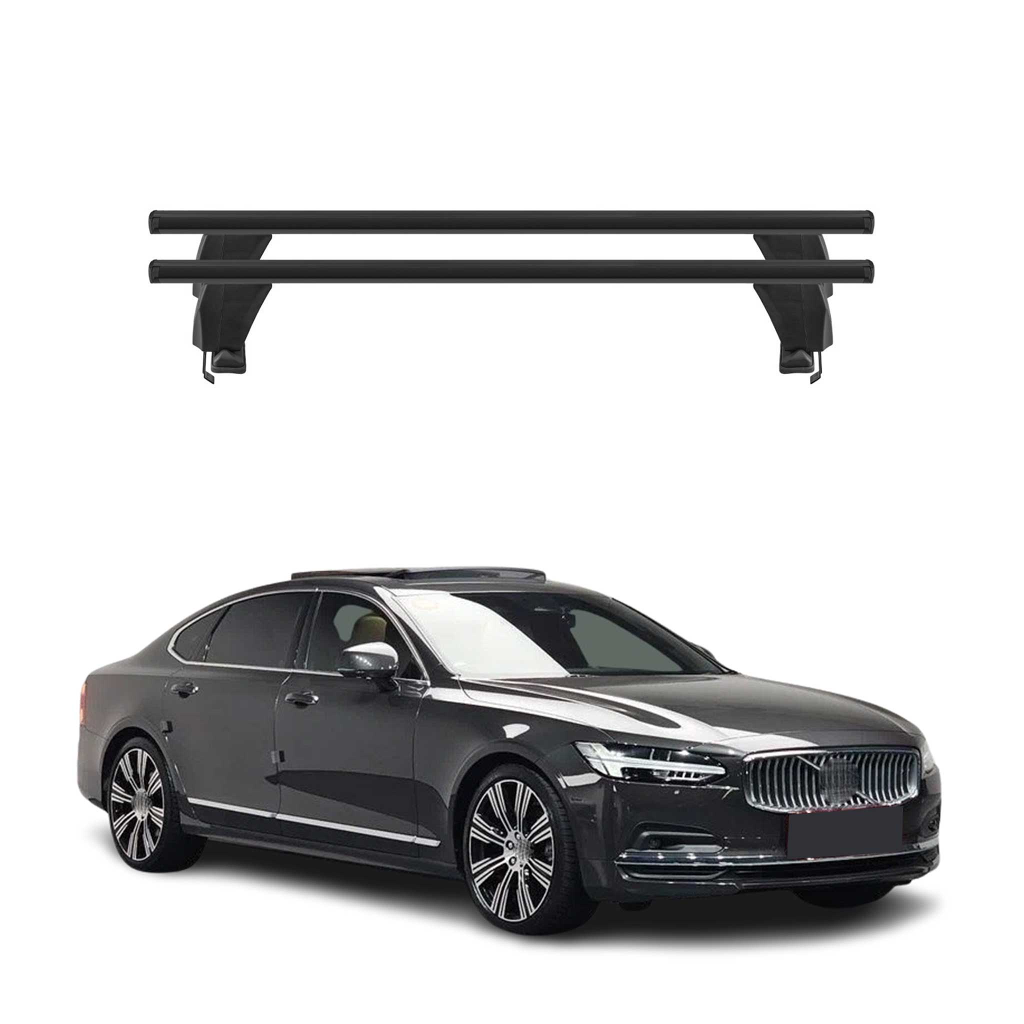 2017-2024 Volvo S90 Roof Rack Cross Bars Black