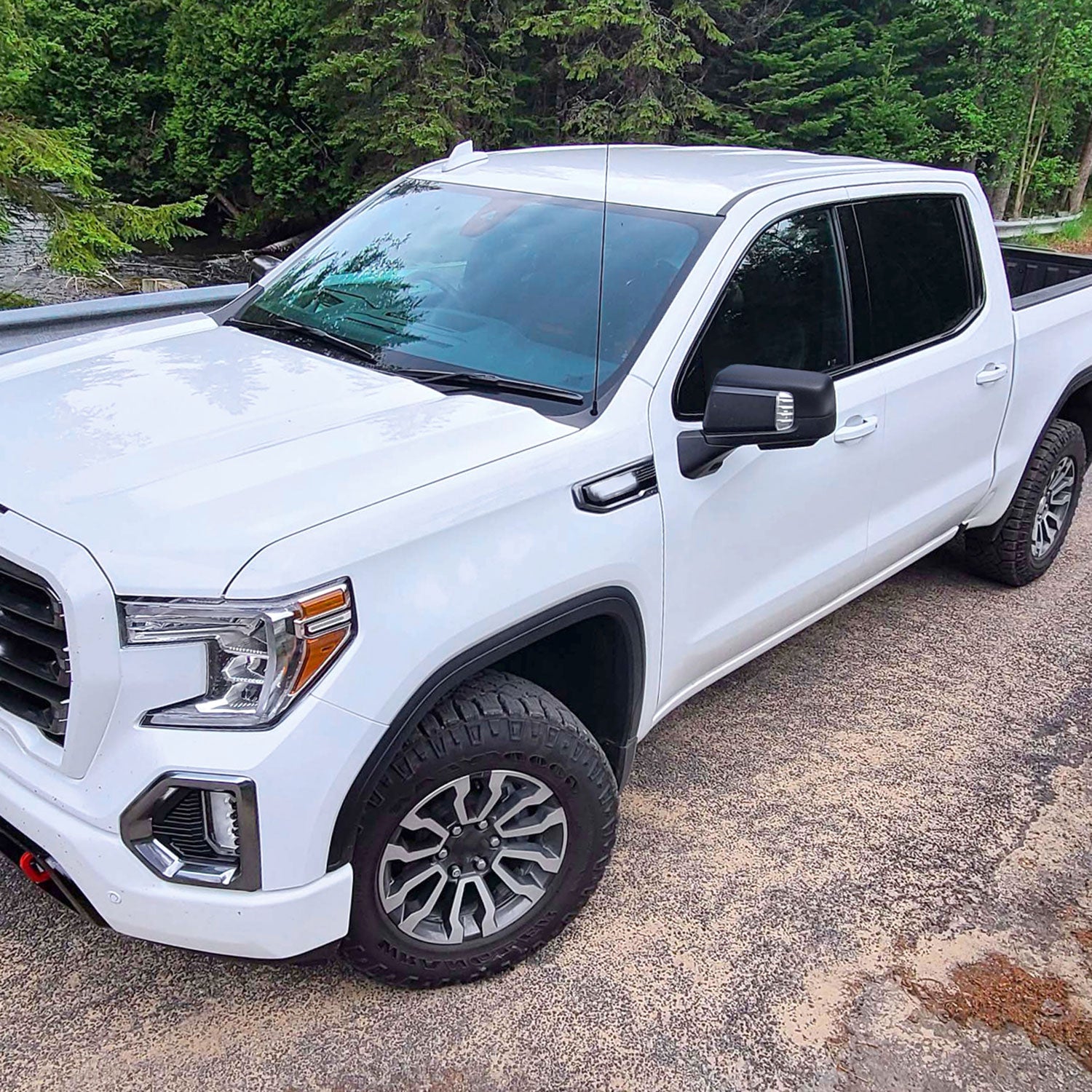 2019-2024 GMC Sierra 1500 Black Auto-Fold Side Mirror Puddle &Auxiliary Driver