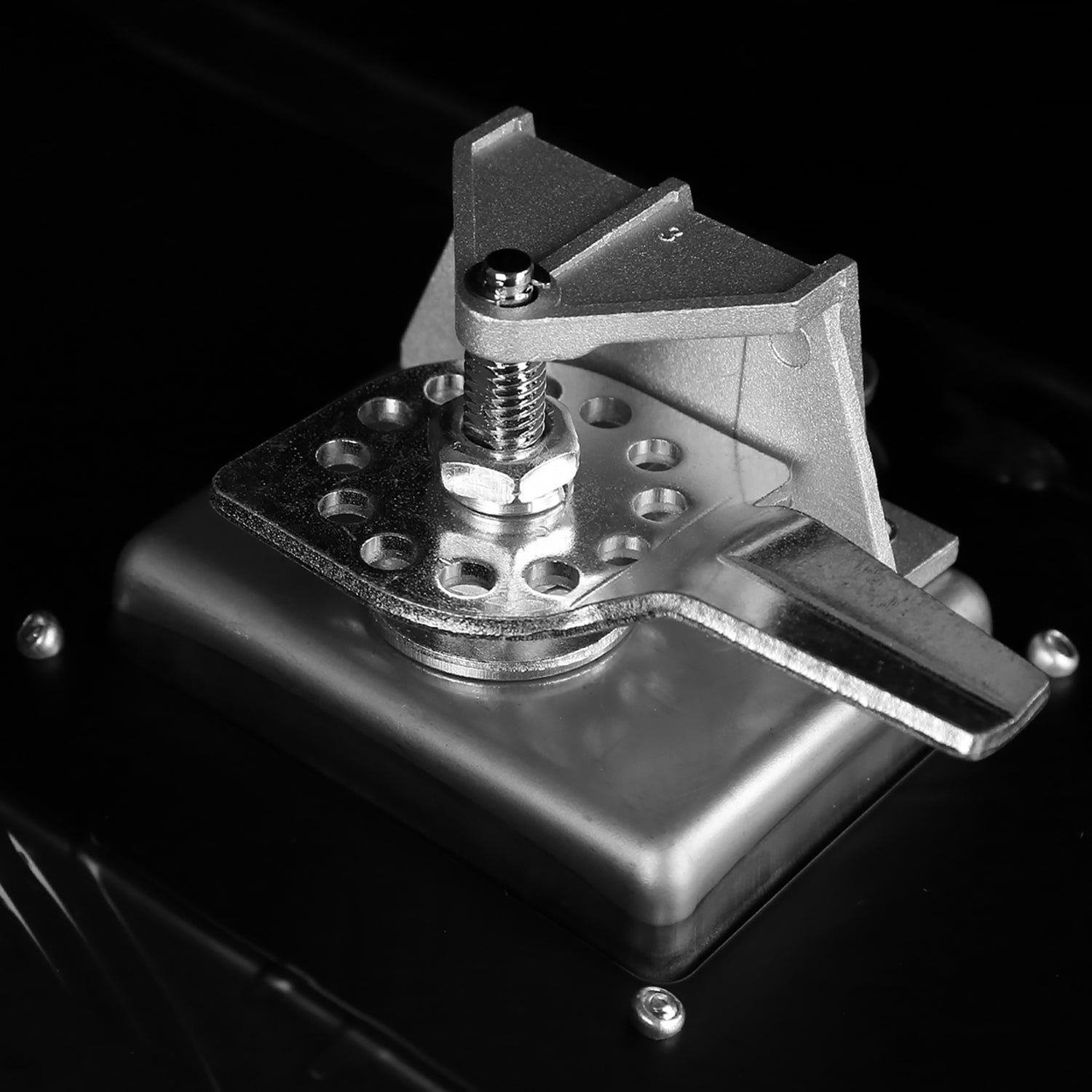 24" Heavy Duty Black Underbody Truck Tool Box w/ T-Handle Latch Lock & Keys