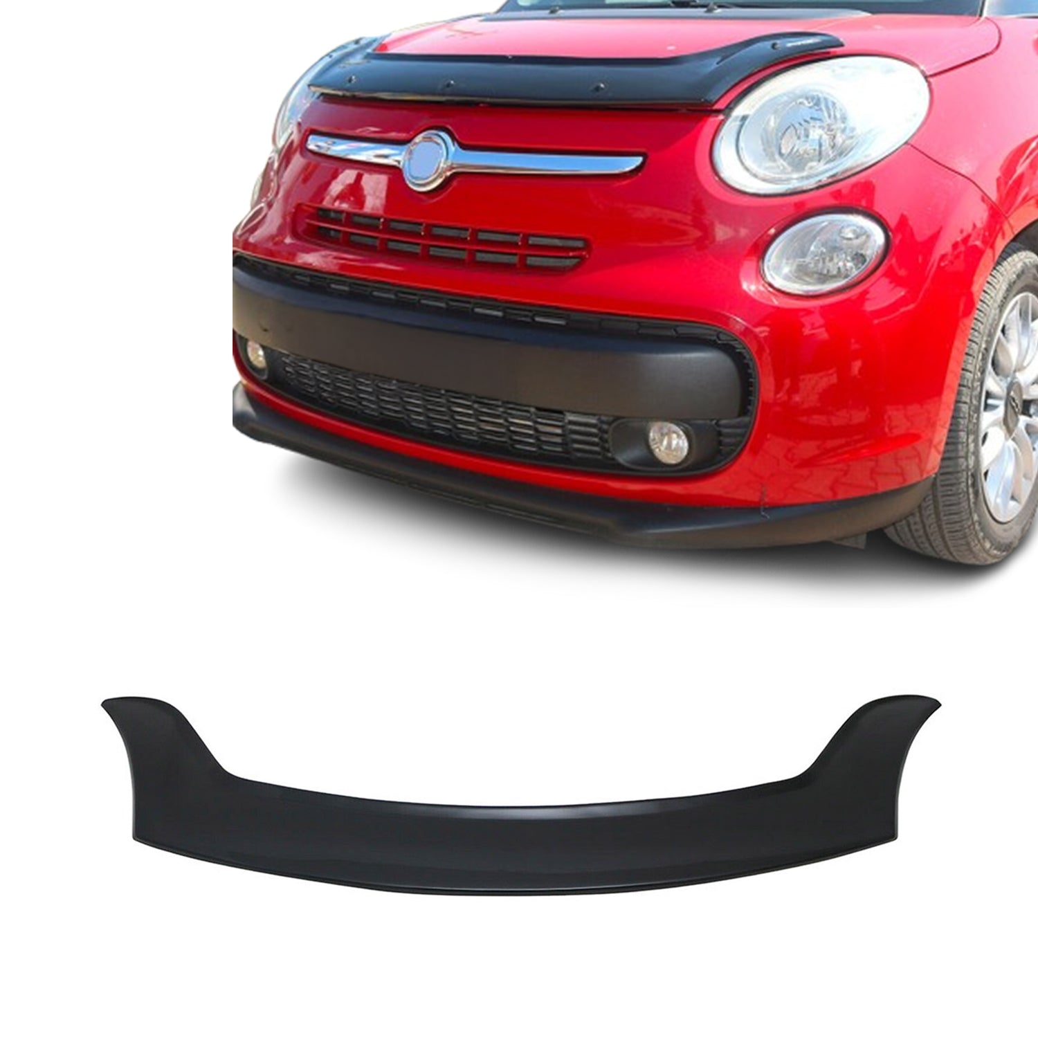 2014-2020 Fiat 500L Front Bug Shield Hood Deflector 1 Pc Smoke
