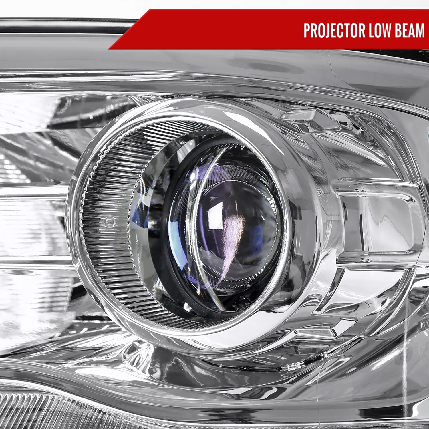 2013-2018 RAM 1500 2500 3500 Sequential LED Signal Projector Headlights Chrome