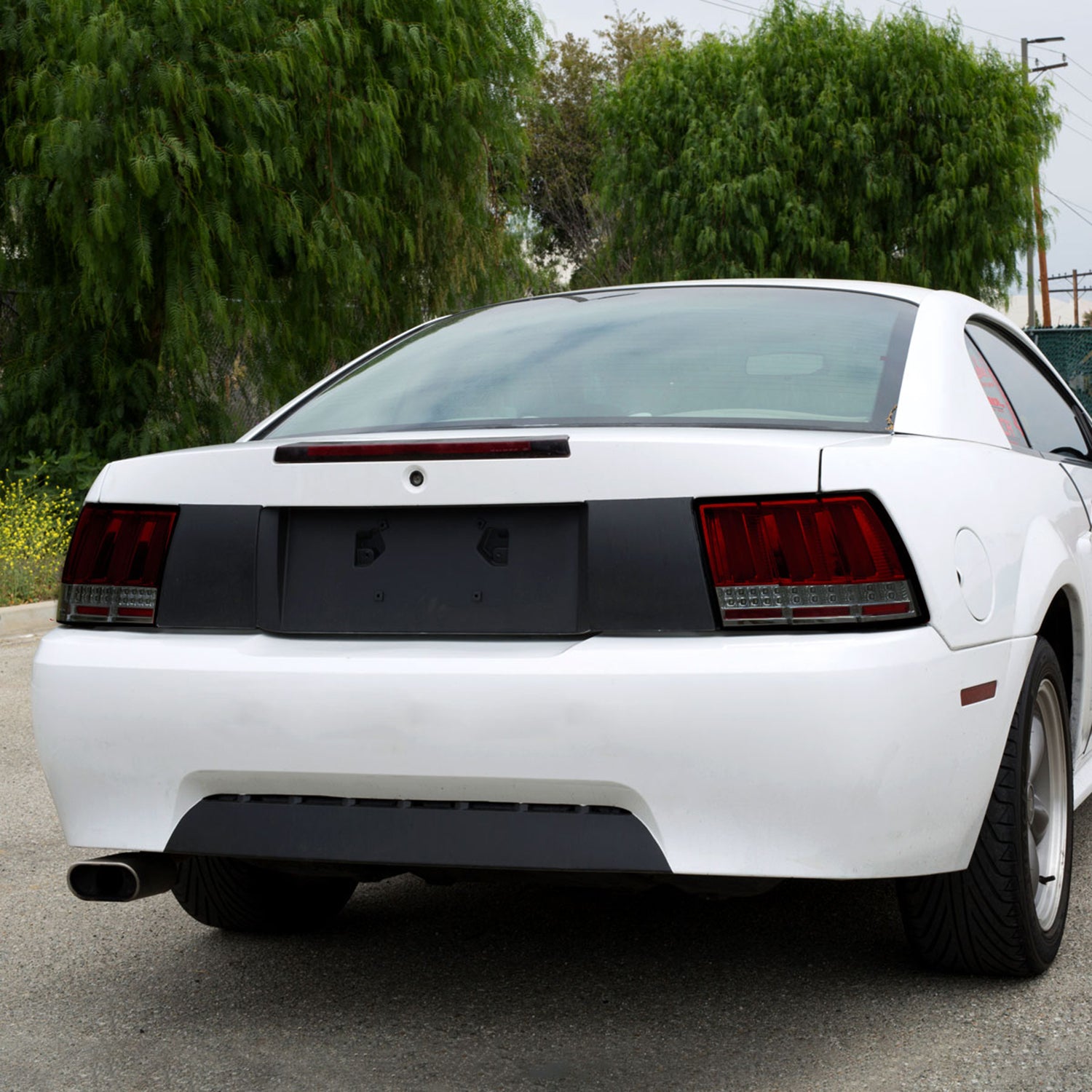1999-2004 Ford Mustang Sequential LED Tail Lights Chrome/Red Smoke Lens