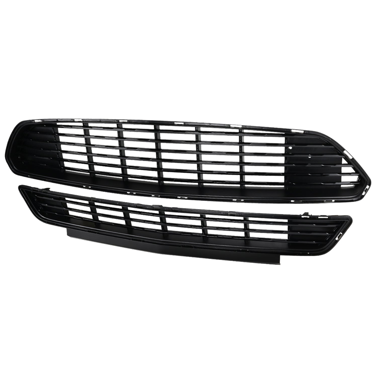2015-2017 Ford Mustang Black ABS California Edition Upper & Lower Grille - 2PC