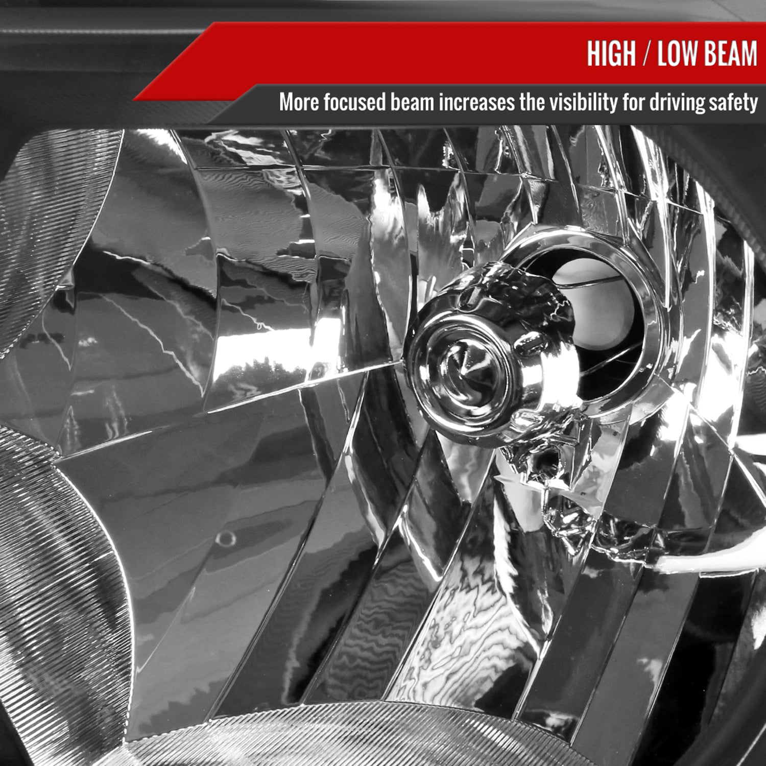 2012-2015 Toyota Tacoma Factory Headlights w/Amber Reflectors Matt Black/Clear