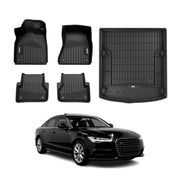 2012-2018 Audi A6 Floor Mats & Cargo Liner Full Set All Weather Black