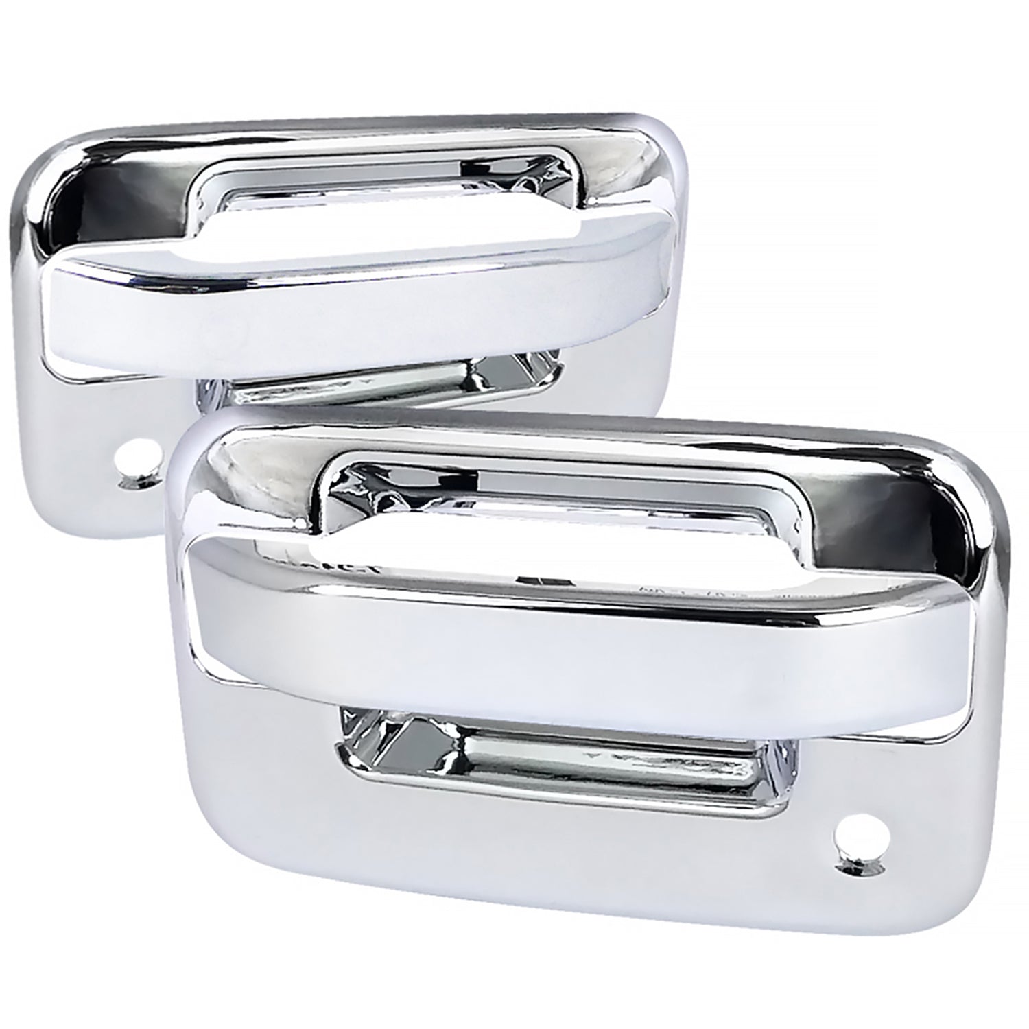 2004-2012 Ford F-150 2DR ABS Door Handle Covers w/ Keyholes Chrome