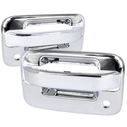 2004-2012 Ford F-150 2DR ABS Door Handle Covers w/ Keyholes Chrome