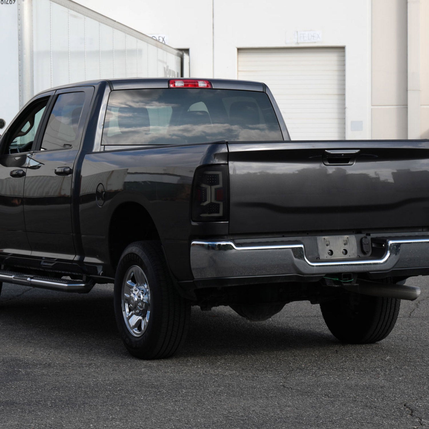 2019-2024 Dodge RAM 2500/3500 LED Signal Tail Lights Glossy Black/Dark Smoke