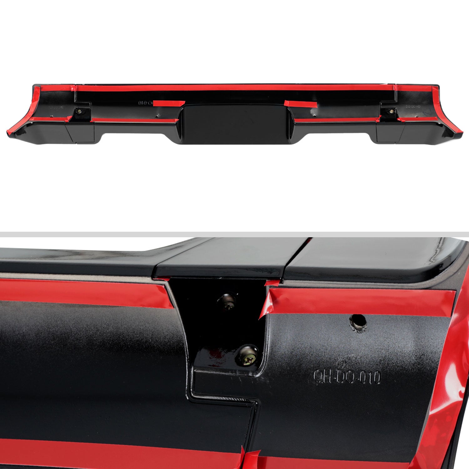 2013-2018 Dodge RAM 1500 Rear Roof Glossy Black Truck Spoiler Wing Kit
