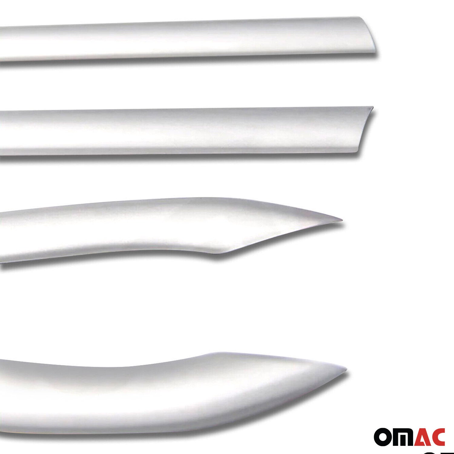 2011-2019 Ford Fiesta Window Molding Trim Streamer Stainless Steel Silver 8 Pcs