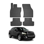 2018-2024 Audi Q2 Floor Mats Liners Full Set All Weather Rubber Black