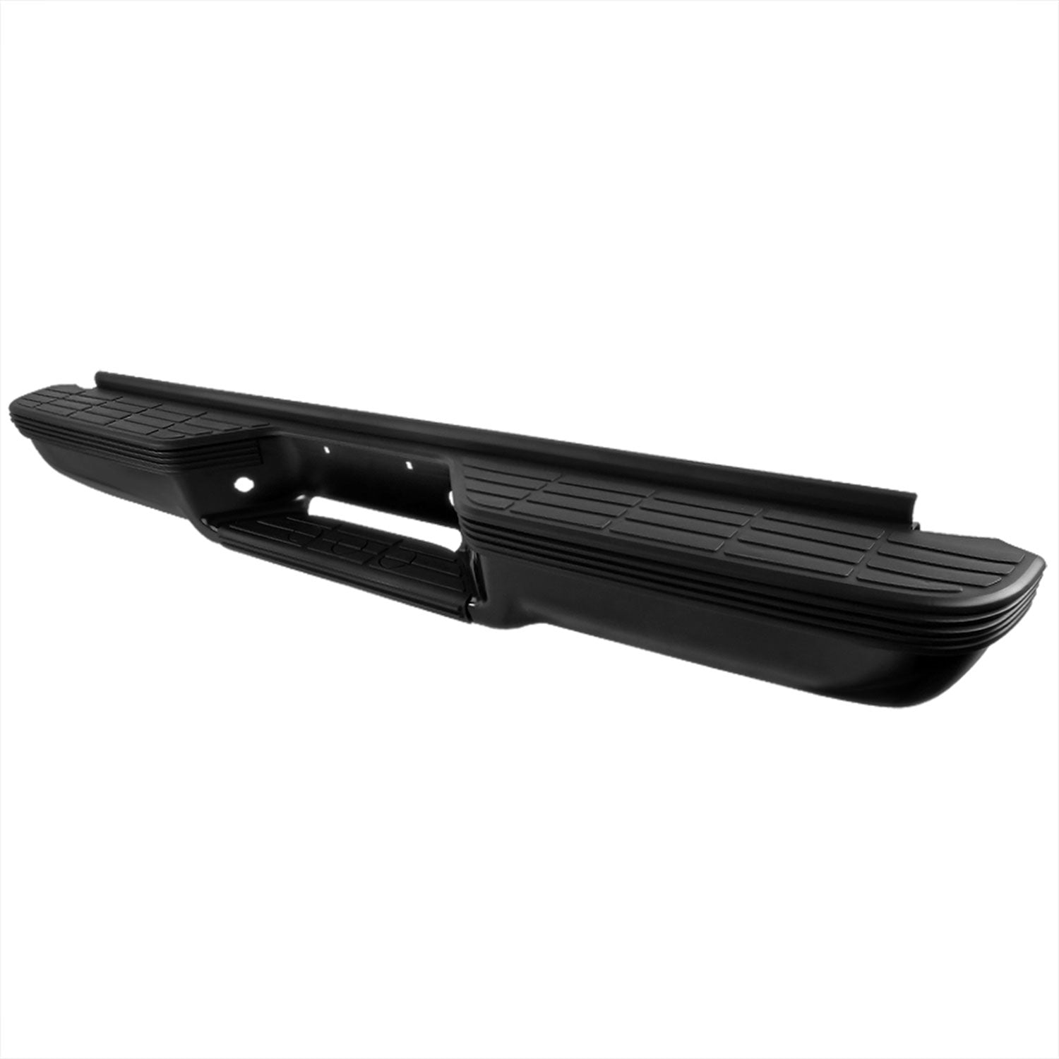 1988-2000 Chevy GMC 1500/2500/3500 Black Steel Replacement Rear Step Bumper