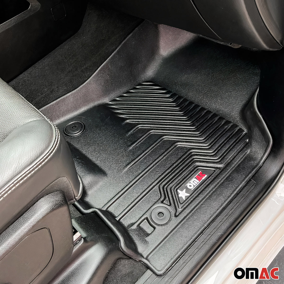 2021-2026 GMC Yukon Yukon XL Premium Floor Mats Liners First and Second Row Set Black