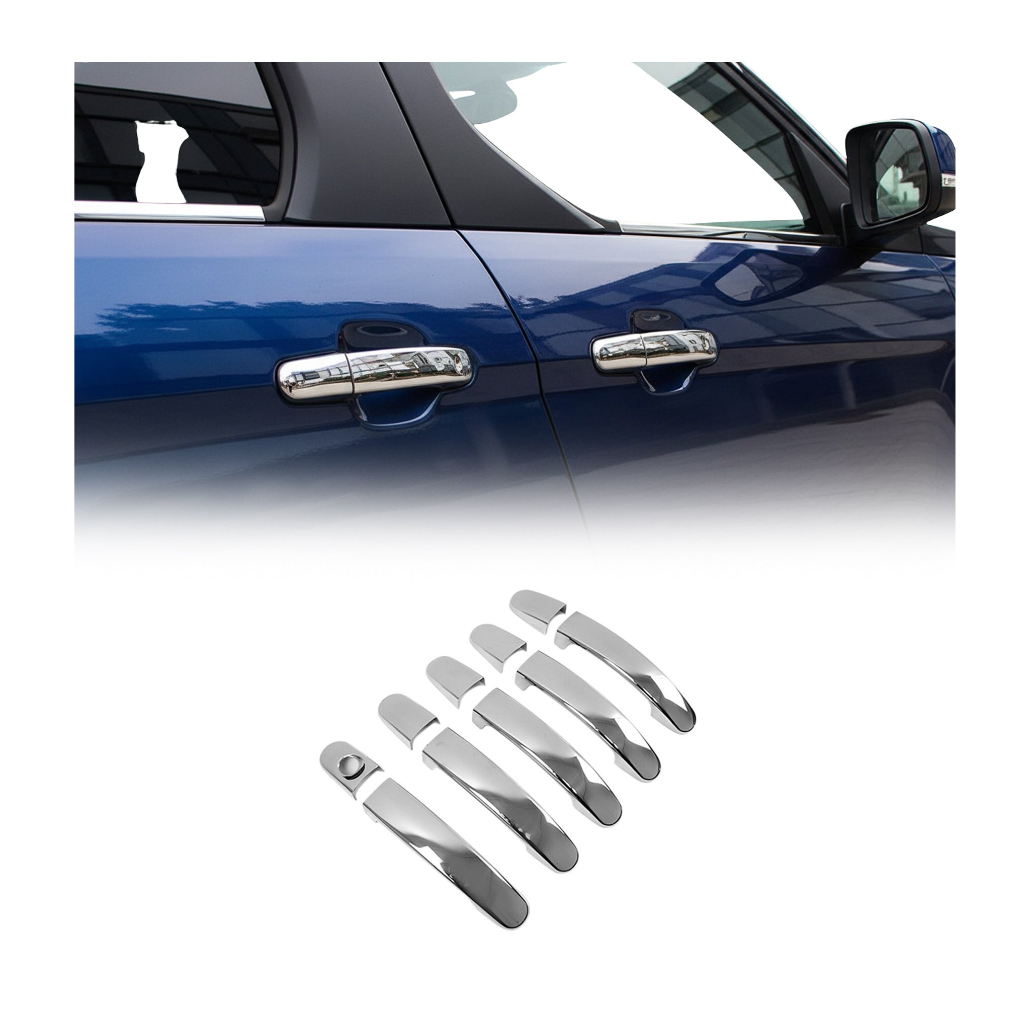 2014-2019 Ford Transit Connect Car Door Handle Cover Protector Stainless Steel 10 Pcs
