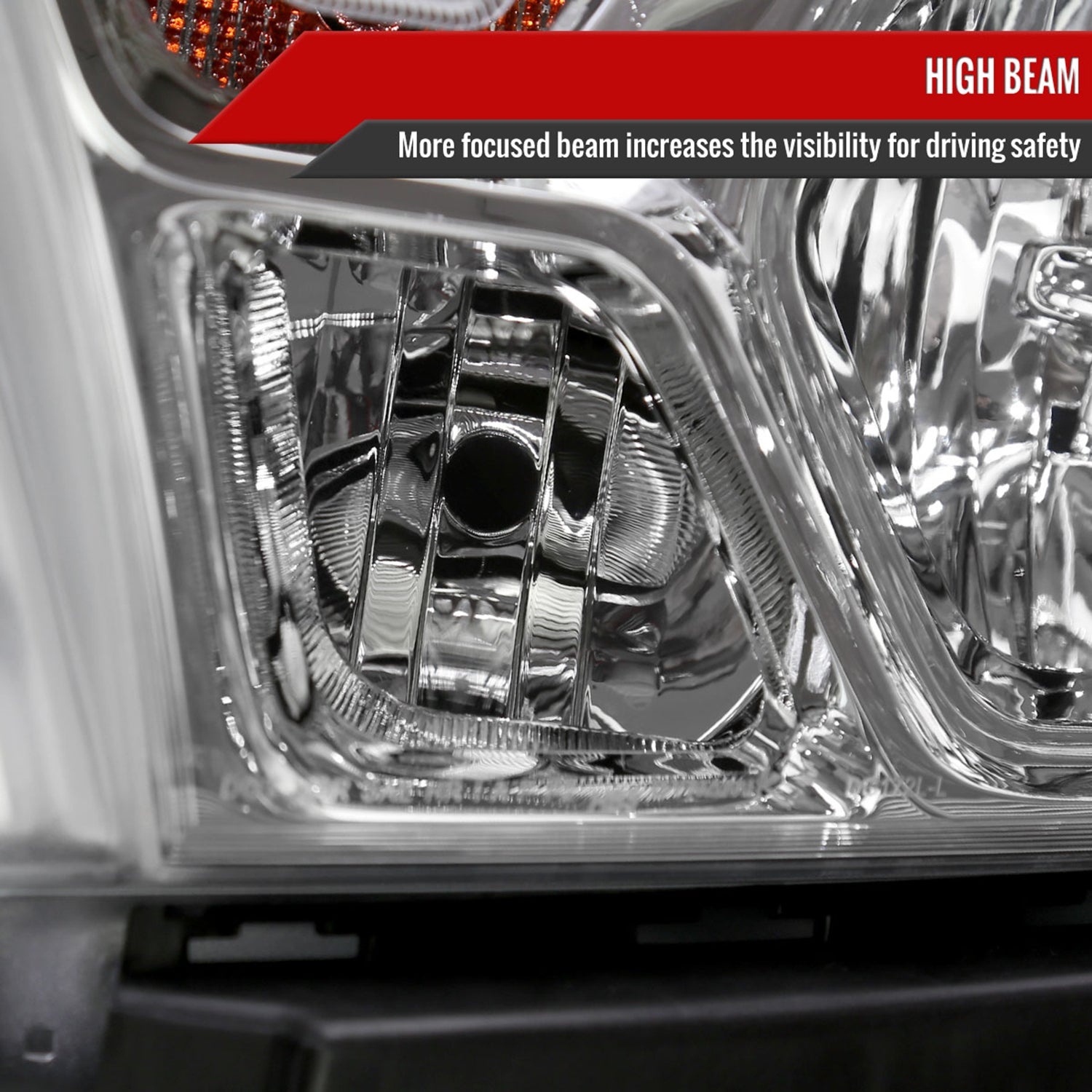 2019-2024 Dodge RAM 1500 Factory Headlights w/Amber Reflectors Chrome/Clear