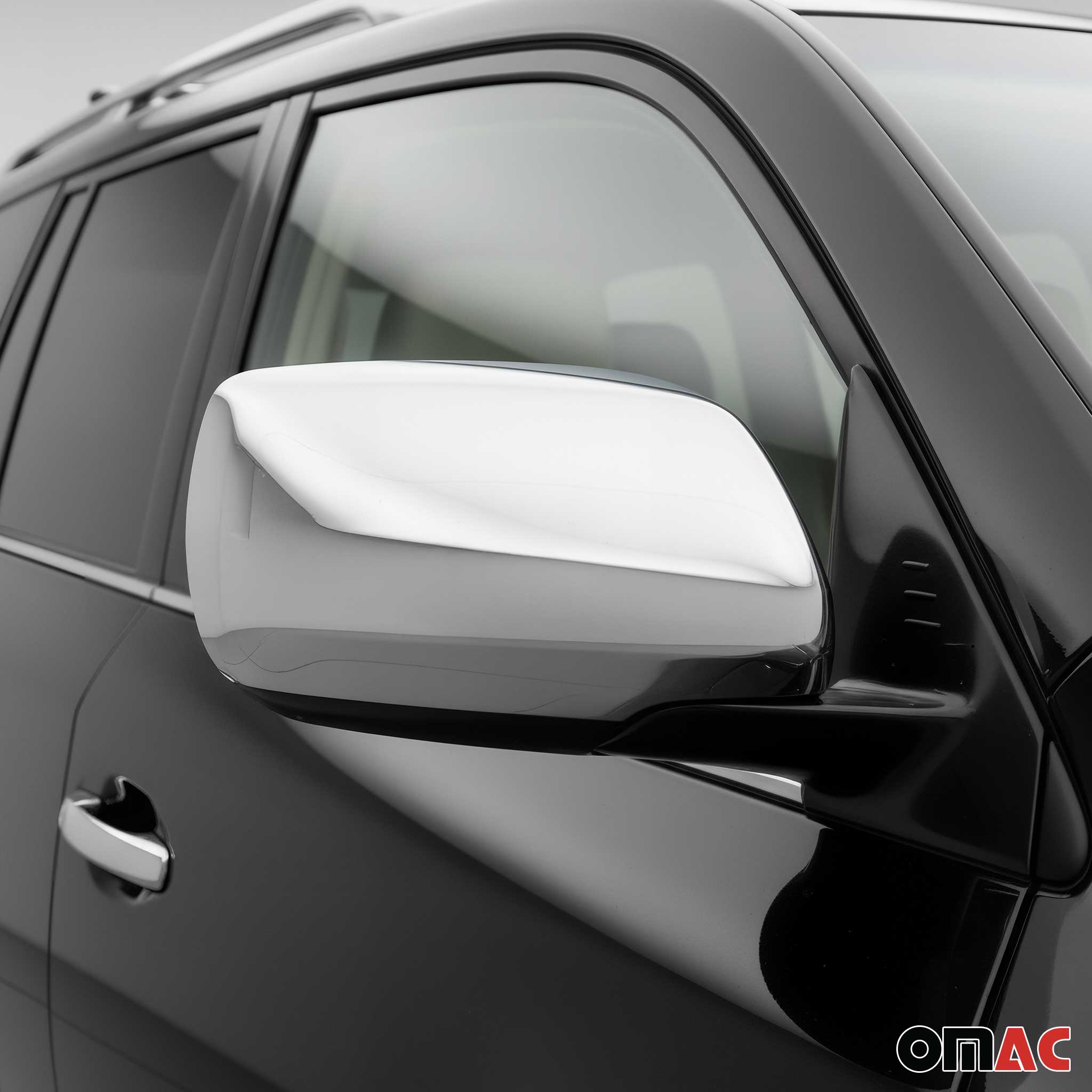 2008-2021 Toyota Land Cruiser W/O Signal Side Mirror Cover Caps Stainless Steel