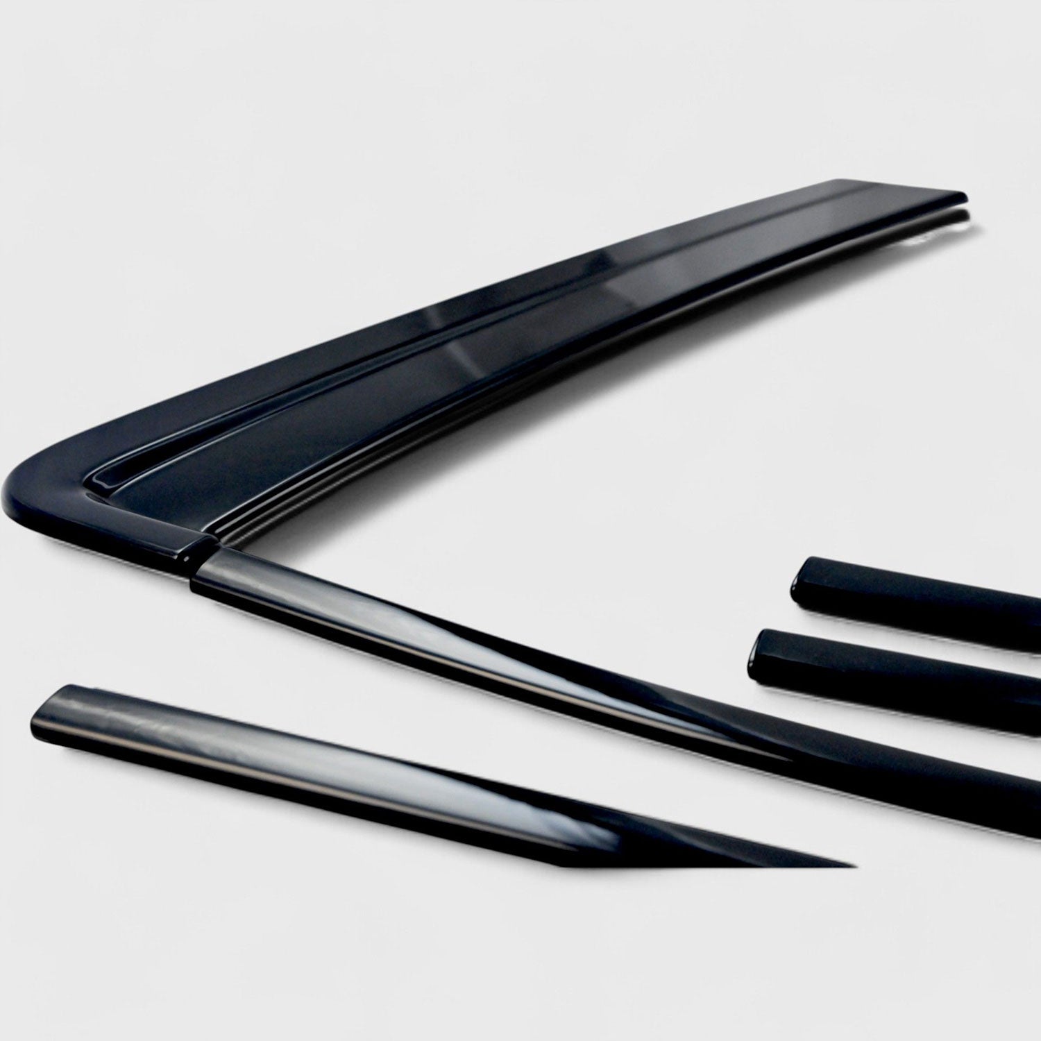 2021-2024 Chevrolet Tahoe Window Trim Set Gloss Black 6Pcs ABS Plastic